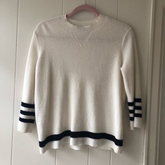 Madewell Mapbook Waffle Knit Pullover Sweater XS - Picture 7 of 8